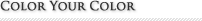 COLOR YOUR COLOR